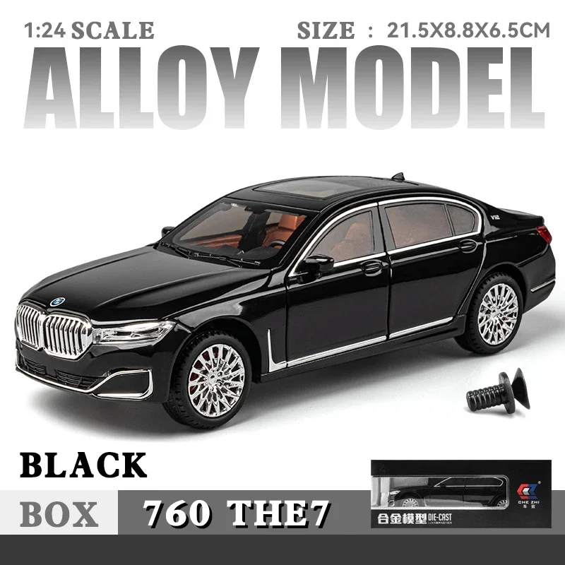 Lighting Mcqueen Bedroom Decor - 1/24 BMW 760li Alloy Diecast Decoration