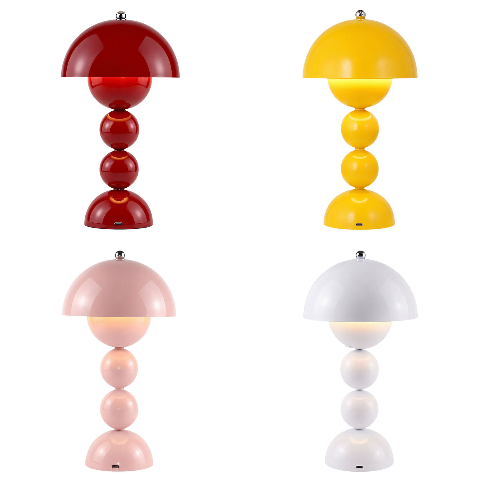 Lighting Decor Bedroom - Vintage Mushroom Table Lamp USB LED