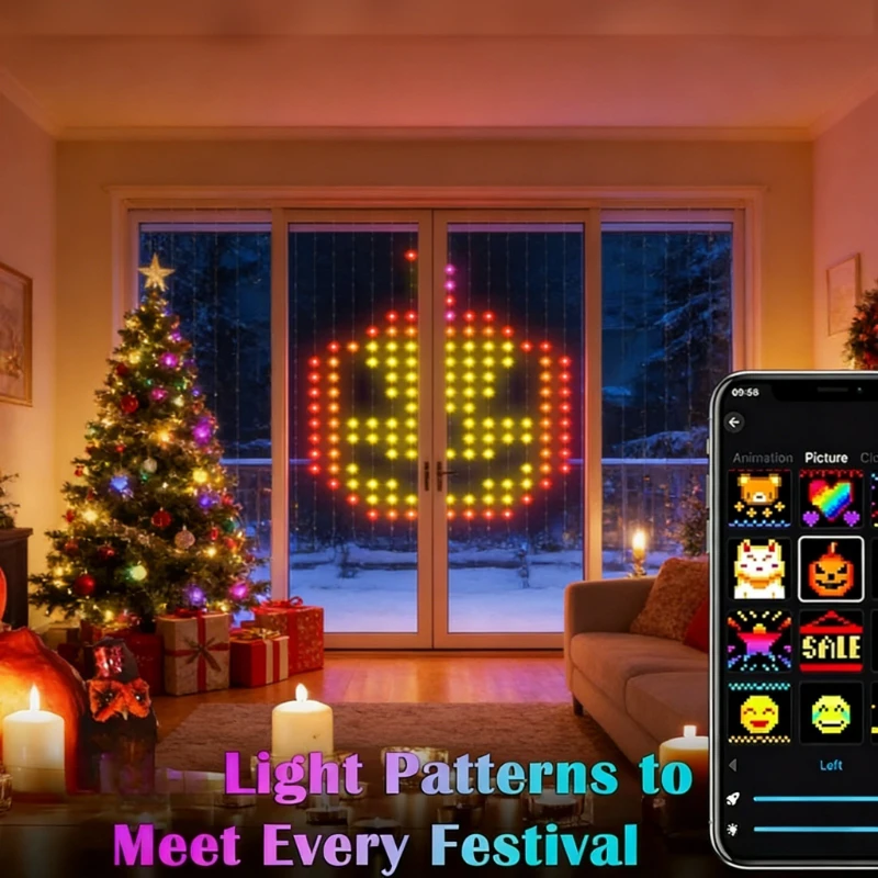 Smart 400LED Curtain Lights, M - огляд і ціна Lighting Decoration Wedding