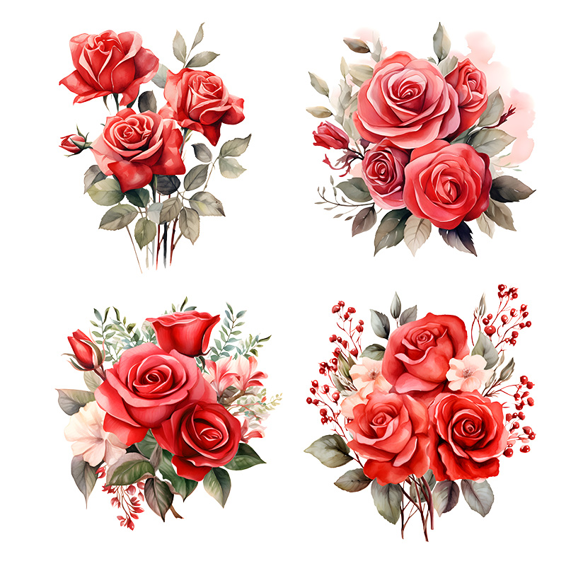 T2345# Beautiful Red Roses Sti - огляд і ціна Lighting Mcqueen Bedroom Decor