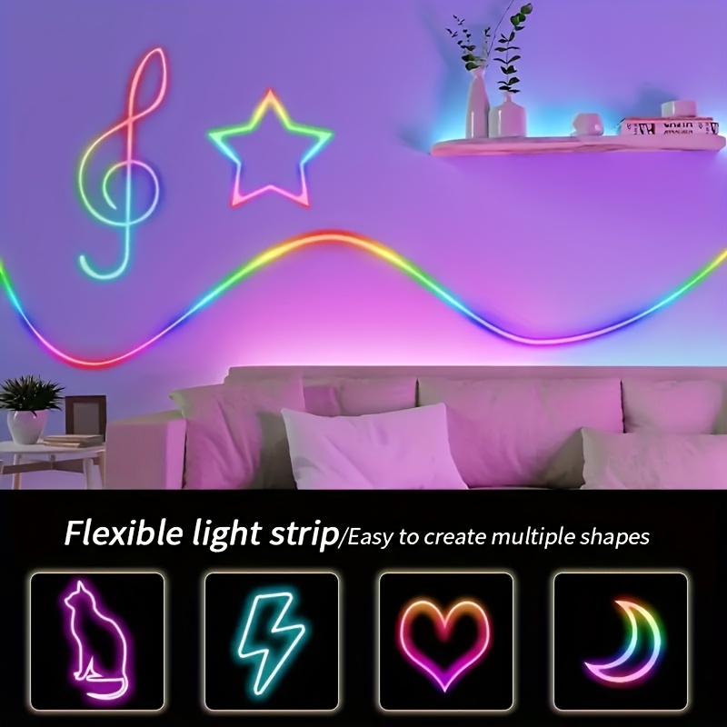 RGBIC Flexible Neon Strip Ligh - огляд і ціна Lighting Effect Home Decor
