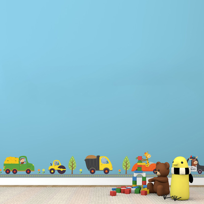 Cartoon Animals Car Wall Stick - огляд і ціна Lighting Mcqueen Bedroom Decor