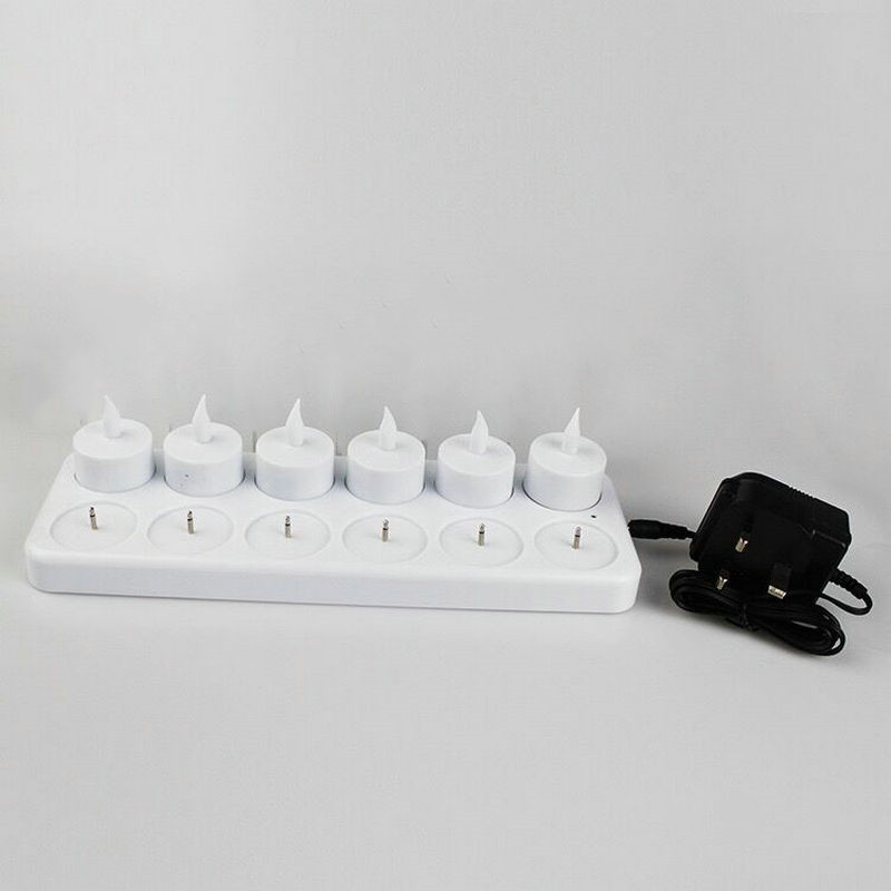 Set of 12 Rechargeable LED Can - огляд і ціна Lighting Decoration Wedding