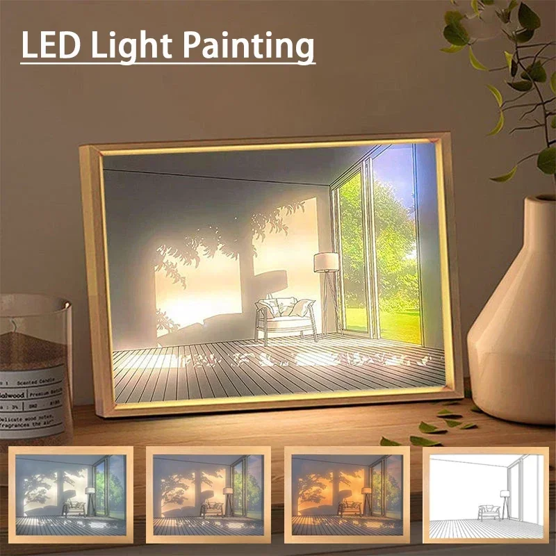 Decorative LED Light Painting  - огляд і ціна Lighting Room Decor Photo
