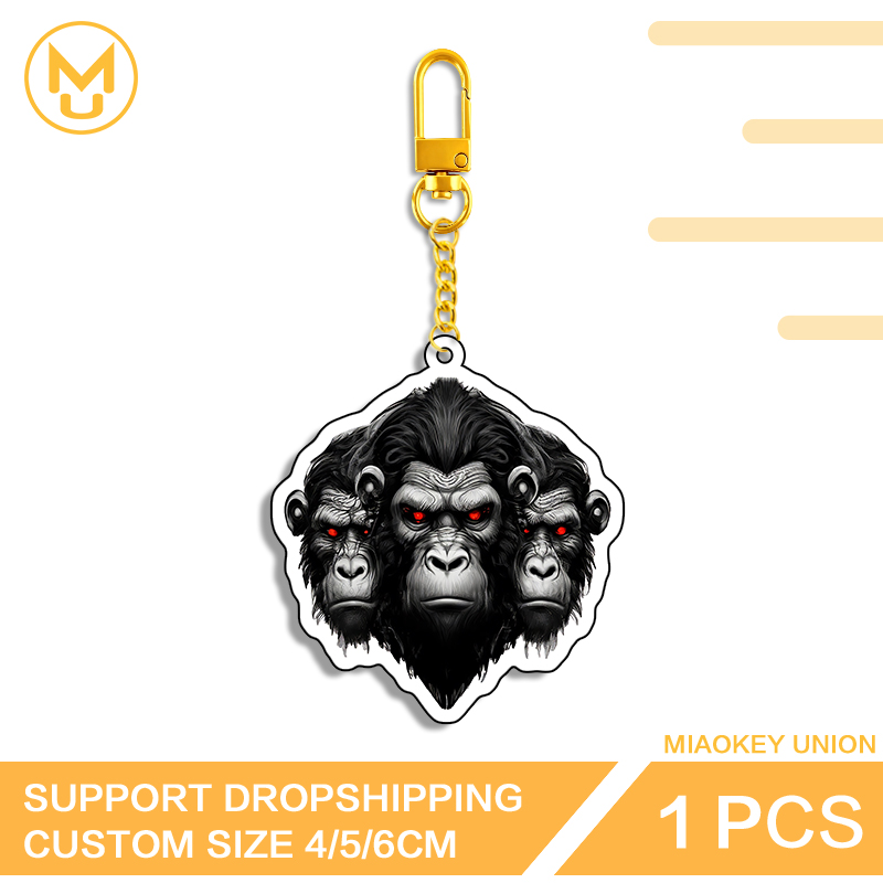 Three Chimpanzee Heads Keyring - огляд і ціна Union Lighting & Decor Hours