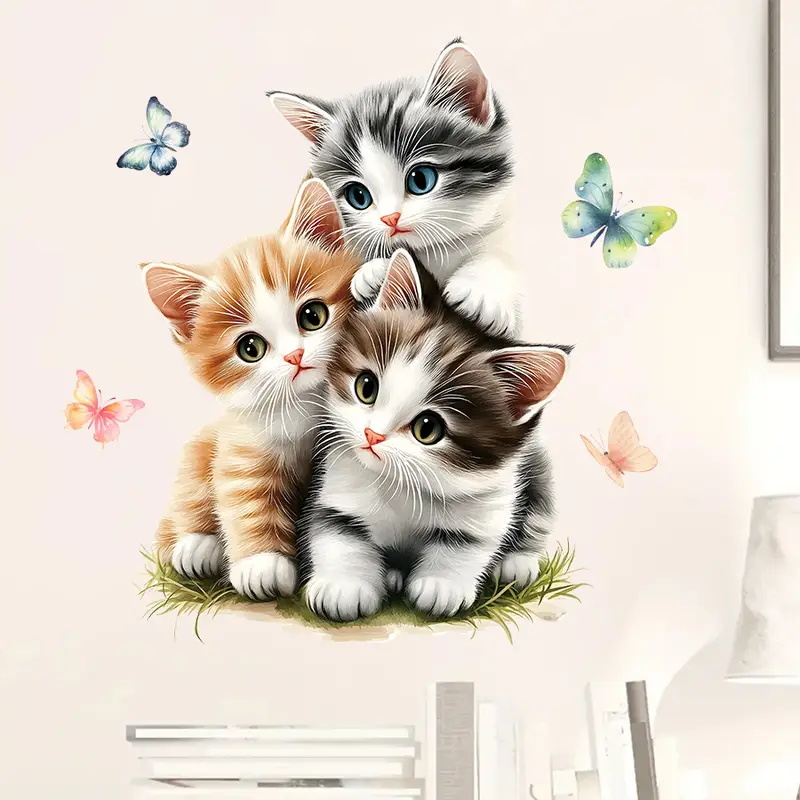 Three Cats with Butterfly Stic - огляд і ціна Lighting Mcqueen Bedroom Decor