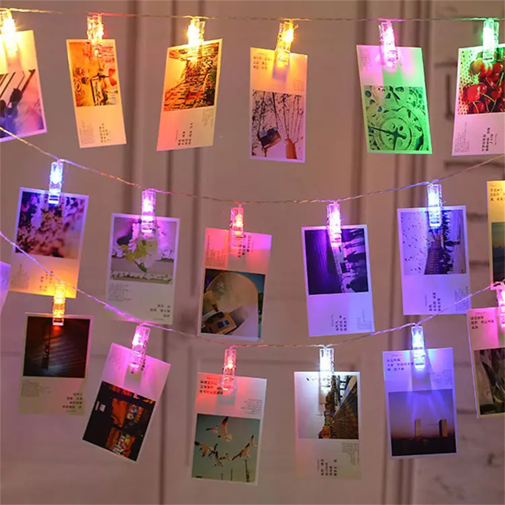 3M LED String Fairy Lights Pho - огляд і ціна Lighting Room Decor Photo