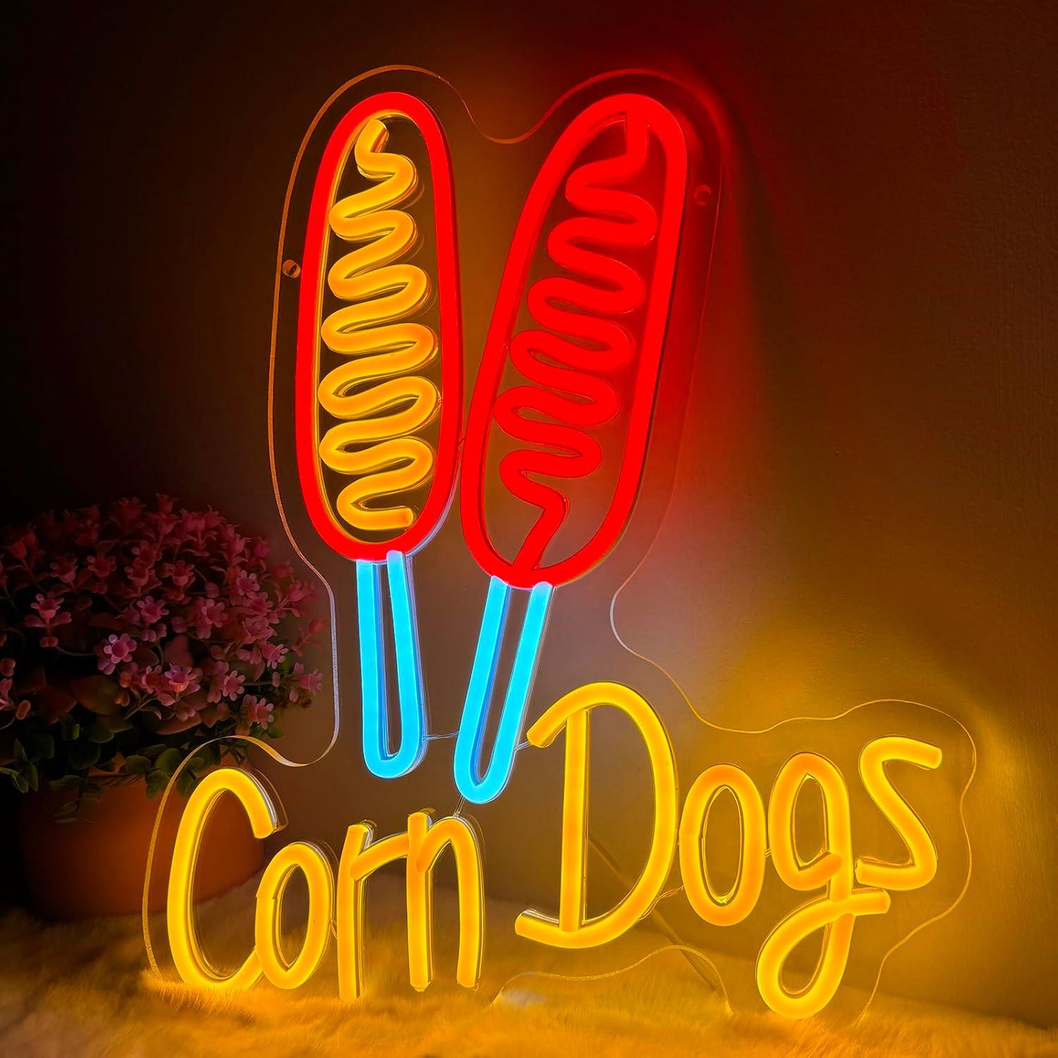Corn Dog Neon Sign Snack USB D - огляд і ціна Lighting Decoration Wedding