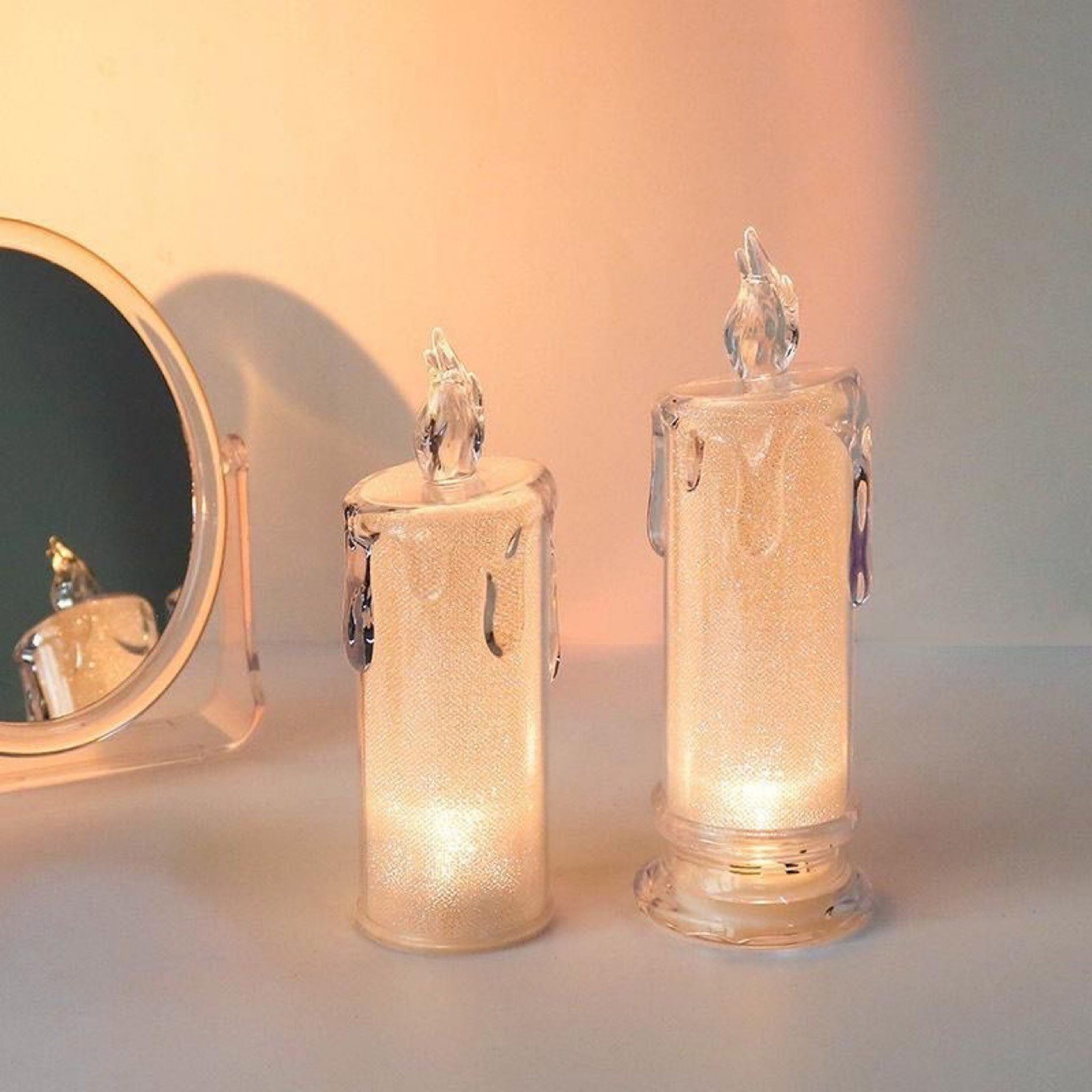 Glitter Led Candle Trending Fl - огляд і ціна Lighting Decoration Wedding
