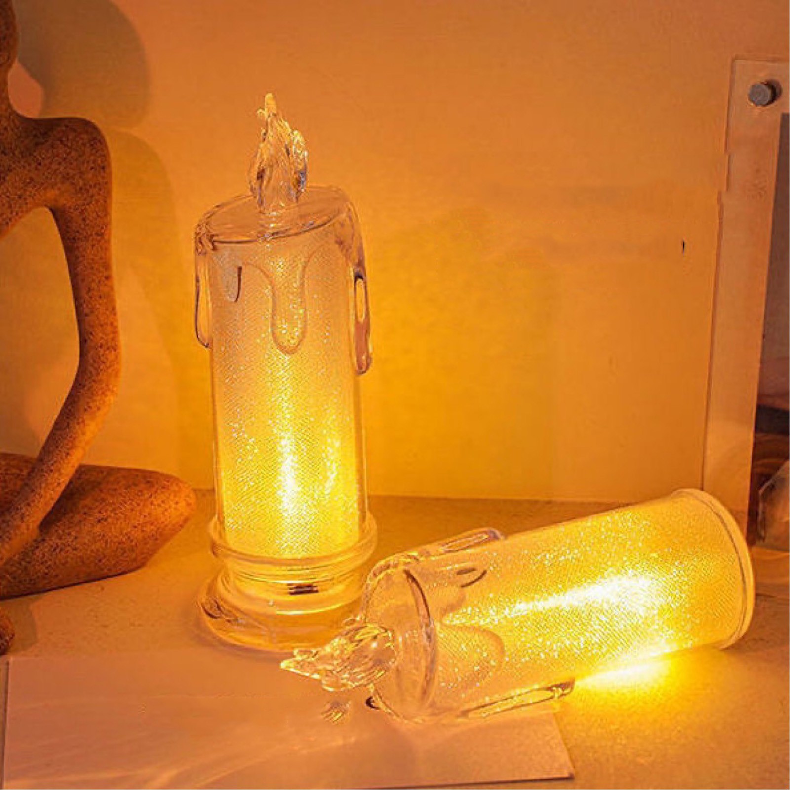 Glitter Led Candle Trending Fl - огляд і ціна Lighting Decoration Wedding